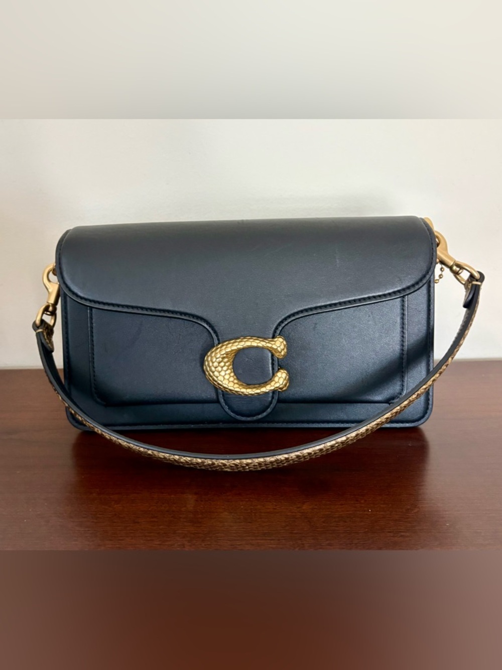 Coach Tabby Shoulder Bag 26 with Snakeskin Detail